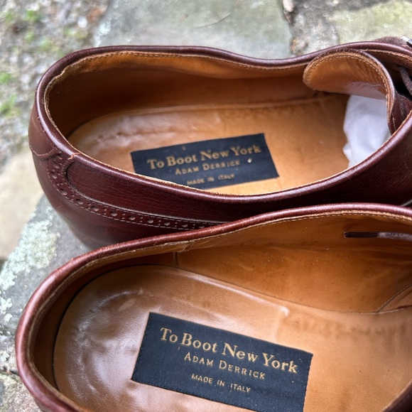 Two Boot New York Brown Leather Men\'s Dress Shoes sz 13 main image 7